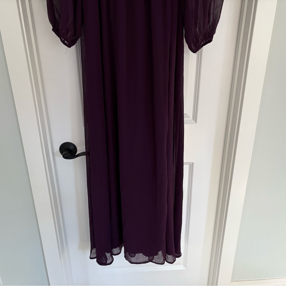 NWT Enchant My Love Dark Purple Maxi Dress XS - Picture 5 of 8